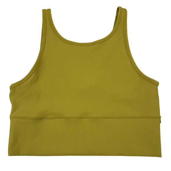 LULULEMON Power Pivot Ribbed Tank Top Size 12 Auric Gold - Picture 4 of 7